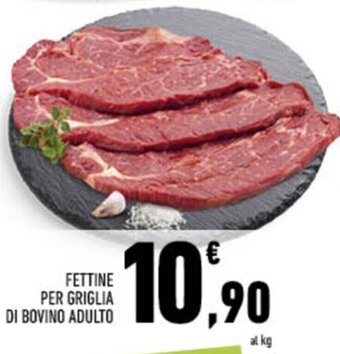 Conad FETTINE PER GRIGLIA DI BOVINO ADULTO offerta