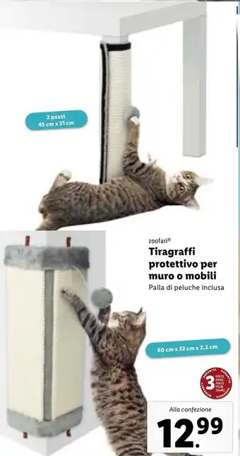 Lidl zoofariⓇ Tiragraffi protettivo per muro o mobili offerta