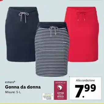 Lidl esmaraⓇ Gonna da donna Misure: S-L offerta