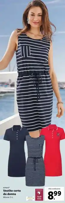Lidl esmara® Vestito corto da donna Misure: S-L offerta
