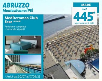 Lidl Mediterraneo Club Esse **** offerta