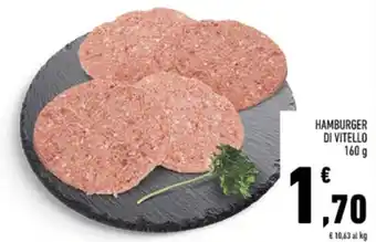 Conad HAMBURGER DI VITELLO offerta
