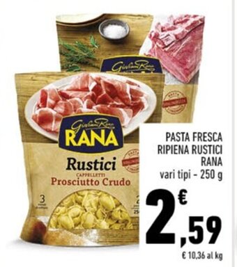 Conad PASTA FRESCA RIPIENA RUSTICI RANA 250 g offerta