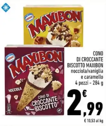 Conad CONO DI CROCCANTE BISCOTTO MAXIBON 284 g offerta