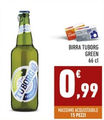 Conad BIRRA TUBORG GREEN 66 cl offerta