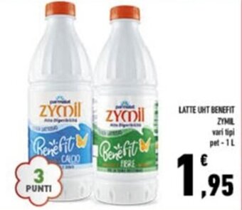 Conad LATTE UHT BENEFIT ZYMIL vari tipi pet-1 L offerta