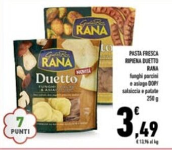 Conad PASTA FRESCA RIPIENA DUETTO RANA 250 g offerta