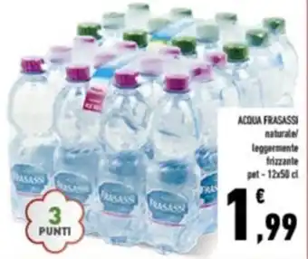 Conad ACQUA FRASASSI naturale! frizzante pet-12x50 cl offerta