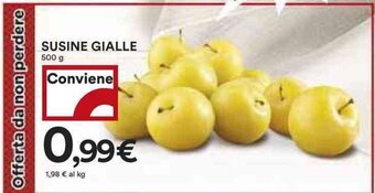 Coop SUSINE GIALLE 500 g offerta