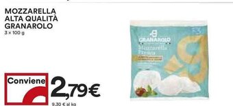 Coop MOZZARELLA ALTA QUALITÀ GRANAROLO 3 x 100 g offerta