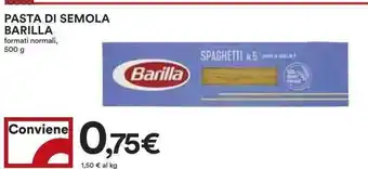Coop PASTA DI SEMOLA BARILLA 500 g offerta