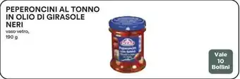 Coop PEPERONCINI AL TONNO IN OLIO DI GIRASOLE 190 g offerta