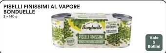 Coop PISELLI FINISSIMI AL VAPORE BONDUELLE 3 x 140 g offerta