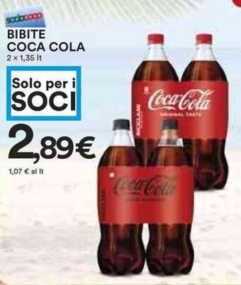 Coop COCA COLA 2 x 1,35 Lt. offerta