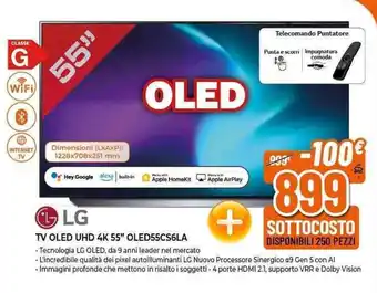 Expert LG TV OLED UHD 4K 55" OLED55CS6LA offerta