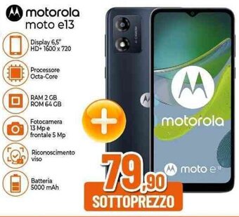 Expert motorola moto e13 offerta