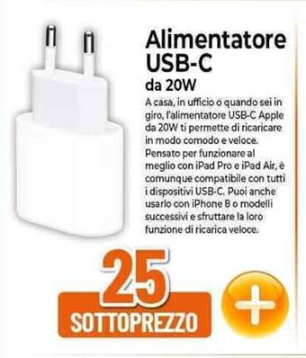 Expert Alimentatore USB-C da 20W offerta