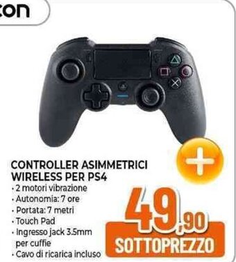 Expert CONTROLLER ASIMMETRICI WIRELESS PER PS4 offerta