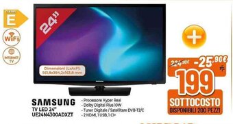 Expert SAMSUNG TV LED 24" UE24N4300ADXZT offerta