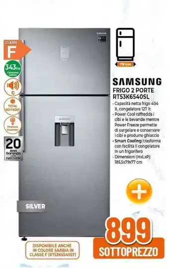 Expert SAMSUNG FRIGO 2 PORTE RT53K6540SL offerta