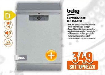 Expert beko LAVASTOVIGLIE BDFN26430X offerta