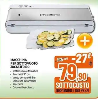 Expert MACCHINA PER SOTTOVUOTO 30CM JF0100 offerta