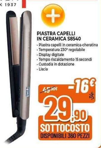 Expert REMINGTON PIASTRA CAPELLI IN CERAMICA S8540 offerta