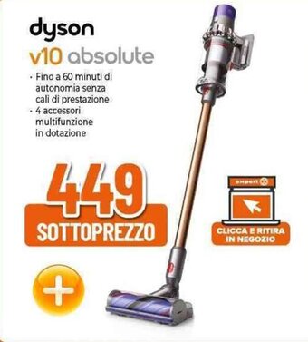 Expert dyson v10 absolute offerta