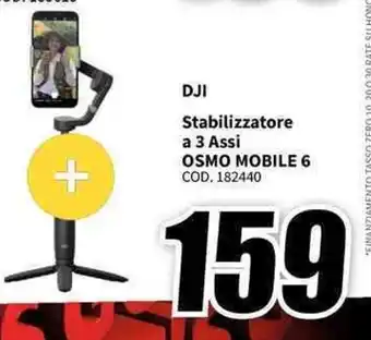 MediaWorld DJI Stabilizzatore a 3 Assi OSMO MOBILE 6 offerta