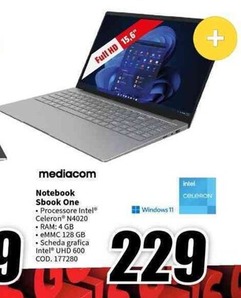 MediaWorld mediacom Notebook Sbook One offerta