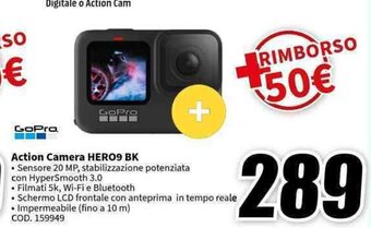 MediaWorld GoPro Action Camera HERO9 BK offerta