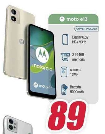 Trony motorola moto e13 offerta