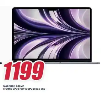 MACBOOK AIR M2 8-CORE CPU 8-CORE GPU 256GB SSD