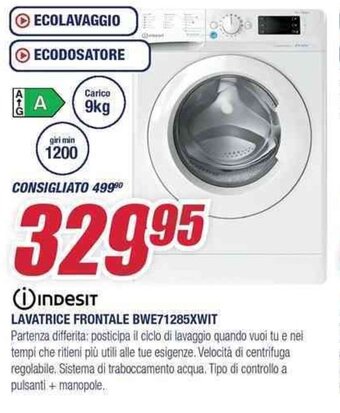 Trony indesit LAVATRICE FRONTALE BWE71285XWIT offerta