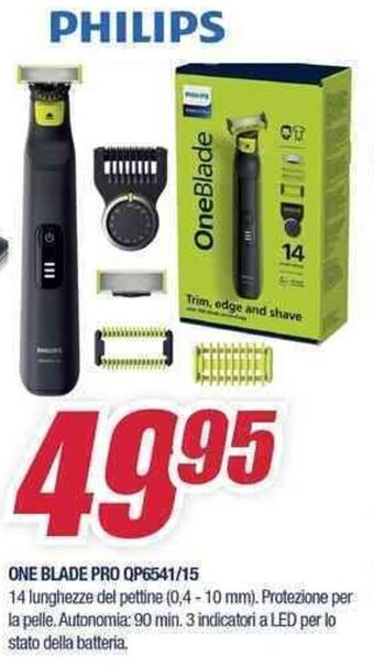 Trony PHILIPS ONE BLADE PRO QP6541/15 offerta