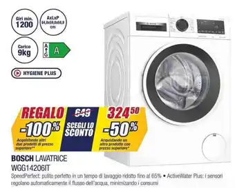 Trony BOSCH LAVATRICE WGG14206IT offerta