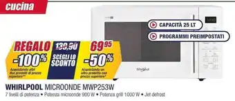 Trony WHIRLPOOL MICROONDE MWP253W offerta