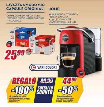 Trony LAVAZZA A MODO MIO CAPSULE ORIGINALI offerta
