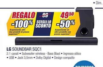 Trony LG SOUNDBAR SQC1 offerta