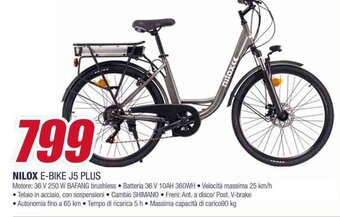 Trony NILOX E-BIKE J5 PLUS offerta