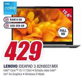 Trony LENOVO IDEAPAD 3 82H8031 MIX offerta