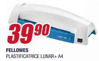 Trony FELLOWES PLASTIFICATRICE LUNAR+ A4 offerta