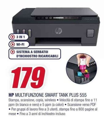 Trony HP MULTIFUNZIONE SMART TANK PLUS 555 offerta