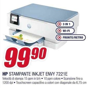 Trony HP STAMPANTE INKJET ENVY 7221E offerta