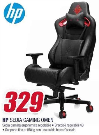Trony HP SEDIA GAMING OMEN offerta