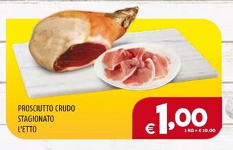 PROSCIUTTO CRUDO STAGIONATO L'ETTO