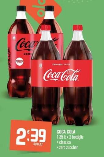 COCA COLA 1,35 It x 2 bottiglie