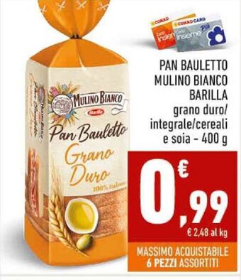 Conad City PAN BAULETTO MULINO BIANCO BARILLA 400 g offerta