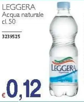 Stop&Shop LEGGERA Acqua naturale cl. 50. offerta