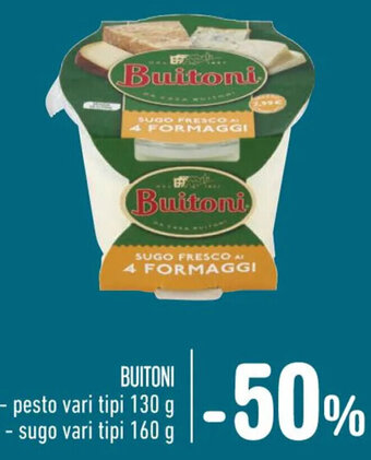 Spazio Conad BUITONI - pesto vari tipi 130 g - sugo vari tipi 160 g offerta